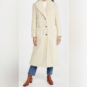 Tory Burch Sherpa Coat Overcoat Long Size 10